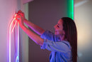 Twinkly Flex 10ft, LED Tube Multicolor, RGB LED Strip Flexible, Compatible with Alexa and Google Home, Gaming Lights, 16 M+ Colors, USB C Power, App Mapping, White Wire