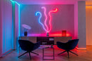Twinkly Flex 10ft, LED Tube Multicolor, RGB LED Strip Flexible, Compatible with Alexa and Google Home, Gaming Lights, 16 M+ Colors, USB C Power, App Mapping, White Wire