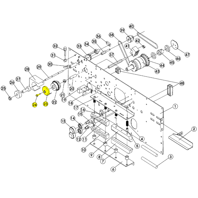 Type Holder for Hot Ink Roll Printing