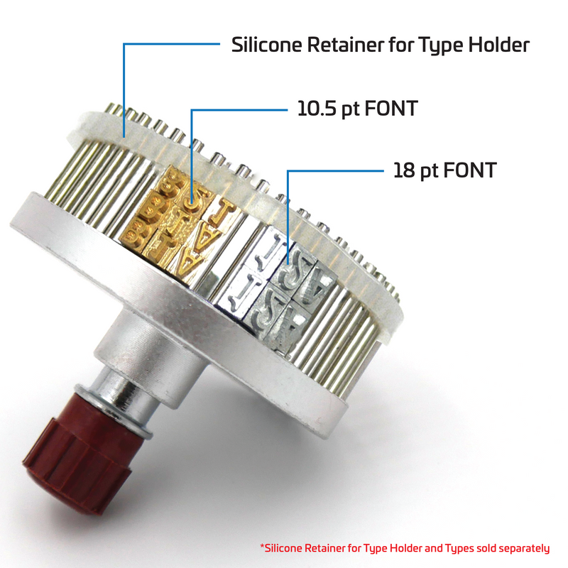 Type Holder for Hot Ink Roll Printing