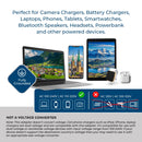 Adaptador de viaje para Suiza - 3 en 1 - 2 USB - Tipo J - Diseño compacto (U2U-11A)