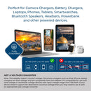 Adaptador de viaje para Palestina, Gaza e Israel - 3 en 1 - 2 USB - Tipo H - Diseño compacto (U2U-14)