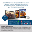 Adaptador de viaje para Australia y Nueva Zelanda - 3 en 1 - 2 USB - Tipo I - Diseño compacto (U2U-16)