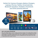 Adaptador de viaje para Tailandia - 3 en 1 - 2 USB - Tipo O - Diseño compacto (U2U-18)