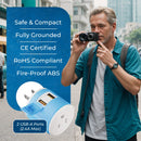 Adaptador de viaje para Japón y Filipinas - 3 en 1 - 2 USB - Tipo A - Diseño compacto (U2U-6)