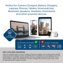 Adaptador de viaje para Reino Unido e Irlanda - 3 en 1 - 2 USB - Tipo G - Diseño compacto (U2U-7)