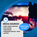 Conmutador de matriz HDMI Ultra HD 4x4 4K a 60 Hz con control remoto IR (UHD-404) 