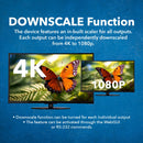 Conmutador de matriz HDMI Ultra HD 8x8 4K a 60 Hz con control remoto IR (UHD-808)