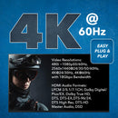 Extensor HDMI 4K por fibra óptica con extracción de audio e infrarrojos bidireccionales (UHD-FO10-K)