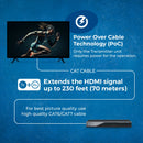 Extensor HDMI 4K por CAT6/7 - 70 m - EDID y alimentación por cable (UHD-IPC230-K)