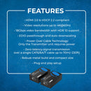 Extensor HDMI 4K por CAT6/7 - 70 m - EDID y alimentación por cable (UHD-IPC230-K)