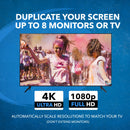 Divisor HDMI 1x8: 1 entrada, 8 salidas, UltraHD 4K, reducción de escala automática, EDID (UHD-PRO108) 