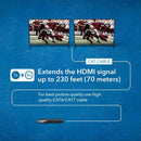 Extensor HDMI 4K 1x2 sobre CAT6/7 individual hasta 70 m - Tecnología ipcolor 18 Gbps, IR bidireccional, RS-232, EDID (UHD12-IPC230-K) 