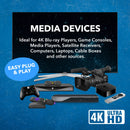 Extensor HDMI 4K 1x2 a través de CAT 6 hasta 400 pies con PoC, control IR unidireccional, gestión EDID (UHD12-EXB400-K)