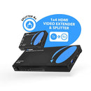 Extensor HDMI 4K 1x4 a través de CAT 6 hasta 35 metros con control IR unidireccional (UHD14-EX115-K) 