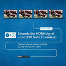 Extensor HDMI 4K 1x4 sobre CAT6/7 individual hasta 70 m - Tecnología ipcolor 18 Gbps, IR bidireccional, RS-232, EDID (UHD14-IPC230-K)