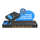 Extensor HDMI 4K 1x8 a través de CAT 6 hasta 35 metros con control IR unidireccional y salida de bucle (UHD18-EX115-K)