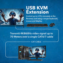 Conmutador extensor KVM HDMI OREI 4K a 60 Hz 4x1 de hasta 70 m (UHD41-EX230-KVM)