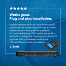 Extensor de matriz HDMI 4x4 - UltraHD 4K a 60 Hz con un solo cable CAT6/7 (UHD48-EX230-K) 