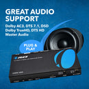 Divisor HDMI 1x2: UltraHD 4K, 1 entrada, 2 salidas con EDID, reducción de escala y extracción de audio (UHDS-102A) 