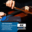 Matriz de conmutación HDMI 4x2 con extracción de audio (UHDS-402A) 