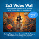 Matriz 4x4 sin interrupciones 4K a 60 Hz con videowall (UHDS-404VW)