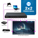 Matriz 4x4 sin interrupciones 4K a 60 Hz con videowall (UHDS-404VW)
