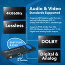 Conmutador KVM HDMI 4X1 OREI 4K a 60 Hz con control RS-232 (UKM-401)