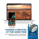 Adaptador de viaje para Sudáfrica y Botsuana - 2 en 1 - Tipo M - Diseño compacto (US-10L)