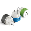 Adaptador de viaje para Palestina e Israel - 2 en 1 - Tipo H - Diseño compacto (US-14)