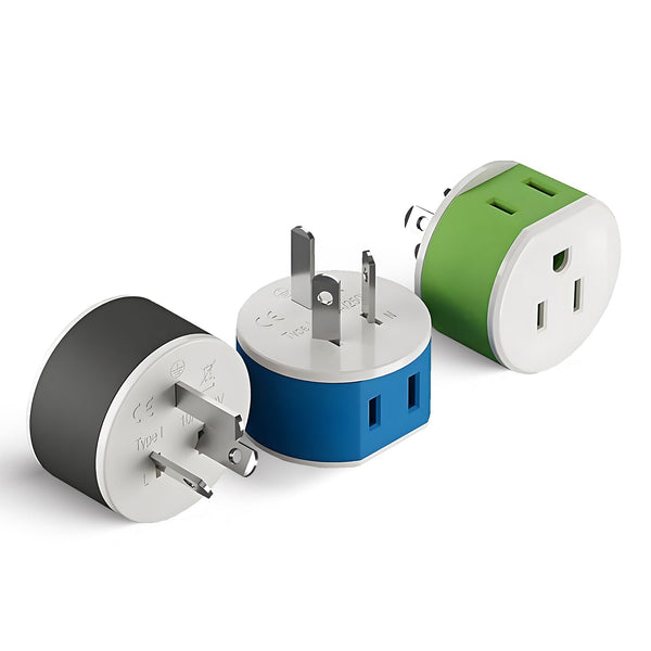 Adaptador de viaje para Australia y Nueva Zelanda - 2 en 1 - Tipo I - Diseño compacto (US-16)