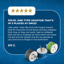 Adaptador de viaje para Australia y Nueva Zelanda - 2 en 1 - Tipo I - Diseño compacto (US-16)