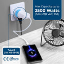 Adaptador de viaje para Tailandia - 2 en 1 - Tipo O - Diseño compacto (US-18)