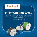 Adaptador de viaje para Tailandia - 2 en 1 - Tipo O - Diseño compacto (US-18)