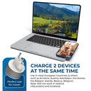 Adaptador de viaje europeo - 2 en 1 - Tipo C - Diseño compacto (US-9C)