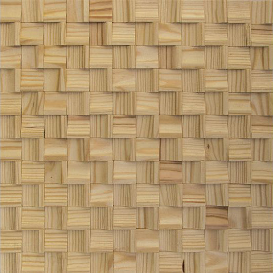 US Pine Infinity Mesh-mounted Wood Mosaic Wall Tile - Livfloors Collection