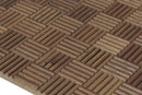 US Walnut Madlen Mesh-mounted Wood Mosaic Wall Tile - Livfloors Collection