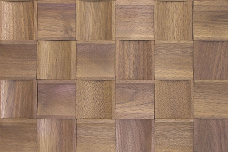 US Walnut Prolate Mesh-mounted Wood Mosaic Wall Tile - Livfloors Collection