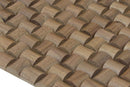 US Walnut Straw Mesh-mounted Wood Mosaic Wall Tile - Livfloors Collection