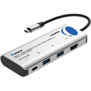Adaptador HDMI-C a HDMI Hub 4K a 60 Hz USB 3.0 x 2 + USB-C PD 3.0 (100 W) - Thunderbolt 3, Extensión de pantalla