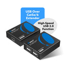 Extensor USB de 4 puertos sobre CAT 6 hasta 100 metros (USB-EX330-K)