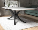 Unique Shape Metal Table Base/Legs Matte Black