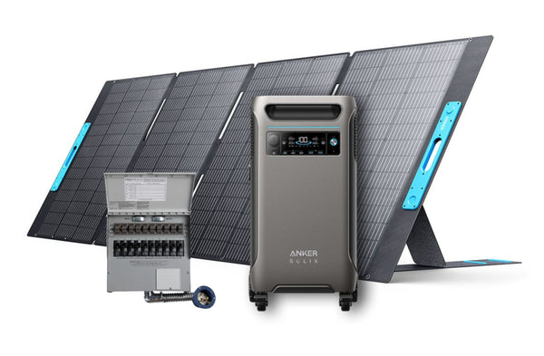 Anker SOLIX F3800 + Transfer Switch Kit + PS400 Solar Panel 400W
