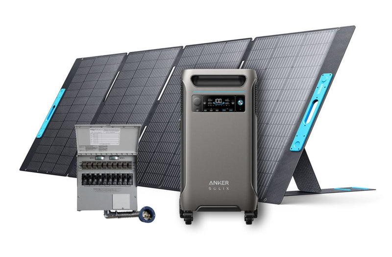 Anker SOLIX F3800 + Transfer Switch Kit + PS400 Solar Panel 400W + FREE Protective Bag