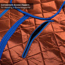 Durasage Health - Sauna de interior portátil grande de iones negativos con bajo EMF, silla y reposapiés calefactado incluidos - Cobre