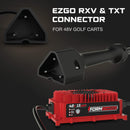 EZGO 48V 15A Golf Cart Charger - RXV & TXT - Lithium, LiFePO4, Lead Acid, AGM