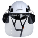 Ventilated Hard Hat with PC Face Shield and Earmuffs