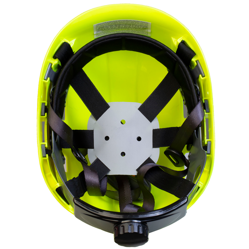 Ventilated Rescue Hard Hat with Adjustable 6 Point Suspension