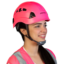 Ventilated Rescue Hard Hat with Adjustable 6 Point Suspension - PinkFit - Collection