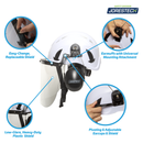 Ventilated Safety Work at Height Helmet System with Face Shield and Earmuffs